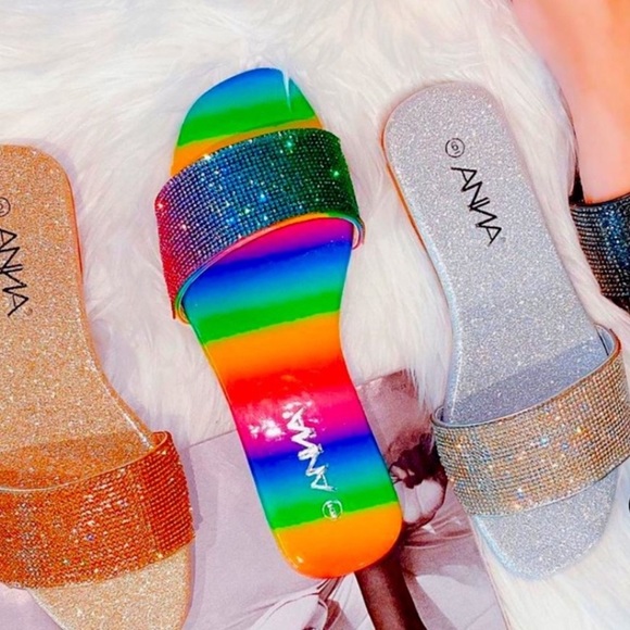 ❤️Anna Multicolored-rhinestoned sandal - Picture 2 of 5